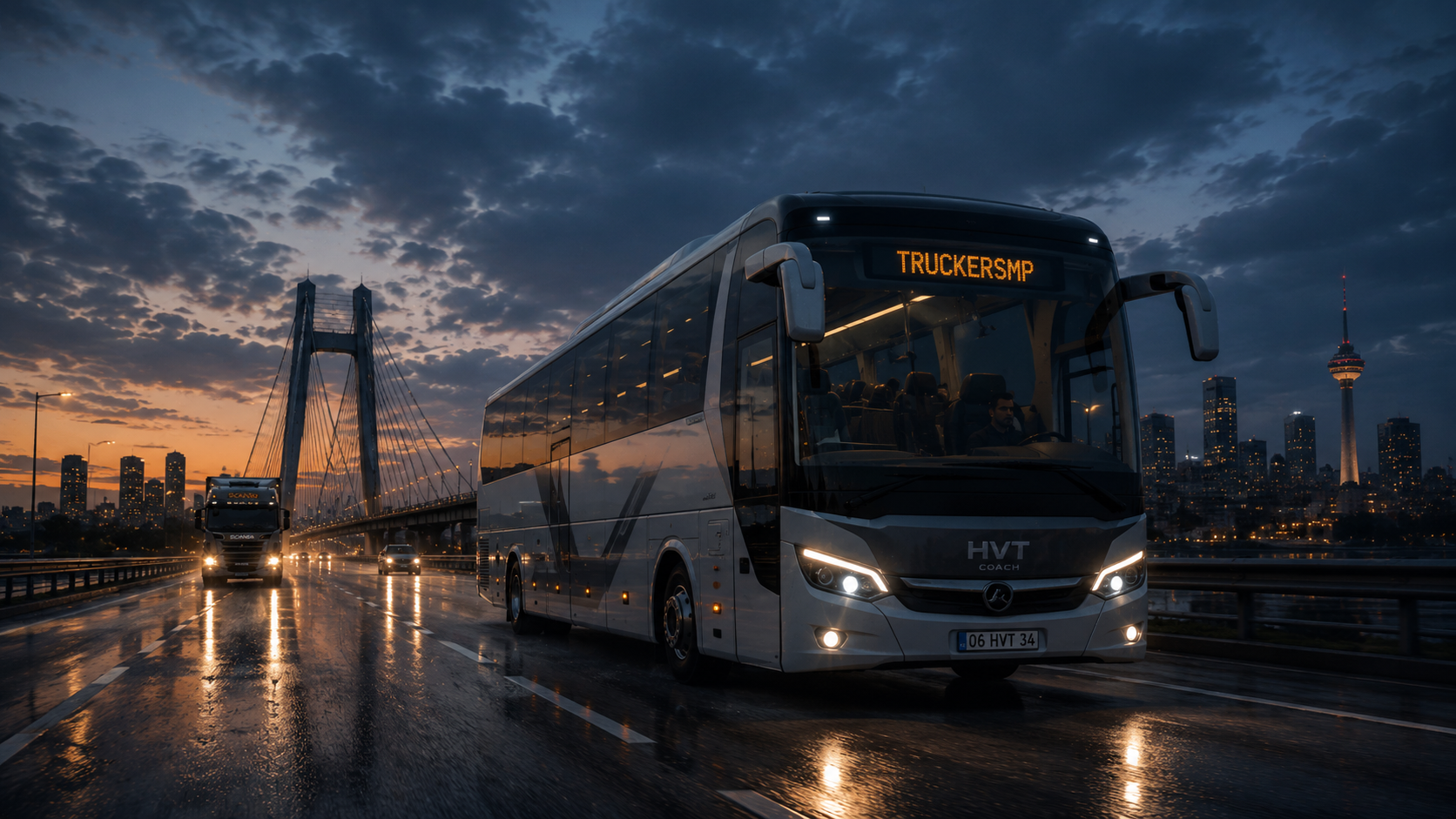 TruckersMP estrena autobuses y la comunidad ya llena las carreteras, aunque hay una queja recurrente
